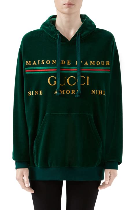 gucci girls hoodies|gucci velour sweatsuit.